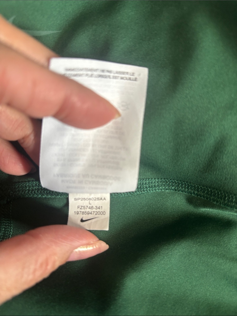 Nike Emerald Green Athletic Skirt with Swoosh Tennis or Golf secret pocket Large - Picture 8 of 8